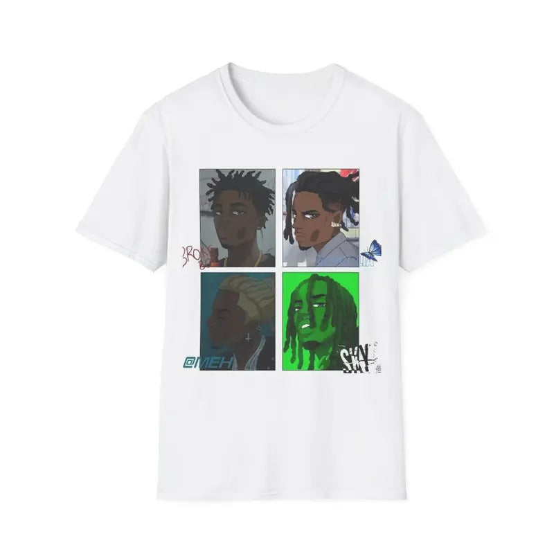 Playboi Character Art Graphic Tee, Hip Hop for Men & Women, Unisex Streetwear Top, Music-Inspired T-Shirt, Casual Cotton...