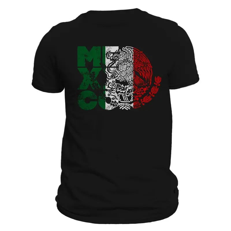 Mexico T-Shirt / Playera Tricolor De Mexico Casual Classic Hoodie, Sweatshirt | HypeDripTees.com