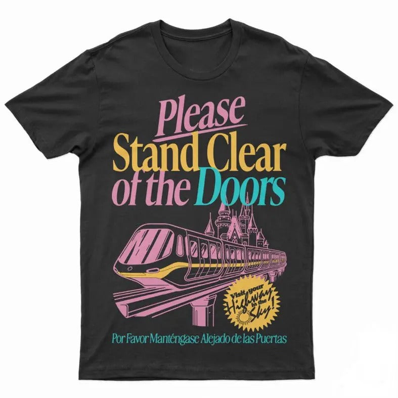 Please Stand Clear Tee - Black - Summer Variant, Theme Park Tshirt Hoodie, Sweatshirt | HypeDripTees.com