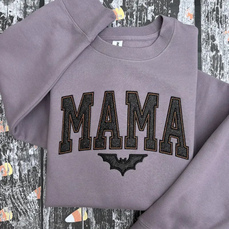 Plum Aesthetic Spooky Season Embroidered Crewneck Sweatshirt T-Shirts, Hoodie | HypeDripTees.com