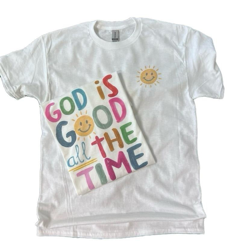 Pocket Print - God Is Good All The Time - Christian Shirt Hoodie, Sweatshirt | HypeDripTees.com