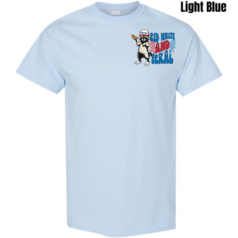 Pocket Size - Feral America Gildan Short Sleeve T-Shirt 'NLB' Hoodie, Sweatshirt | HypeDripTees.com