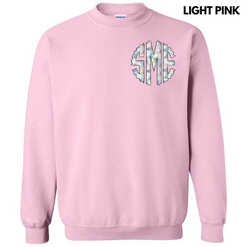 Pocket Size - Proper Floral Monogram Sweatshirt 'NLB' T-Shirts, Hoodie | HypeDripTees.com