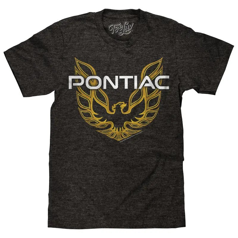 Pontiac Firebird Logo T-Shirt - Gray Hoodie, Sweatshirt | HypeDripTees.com