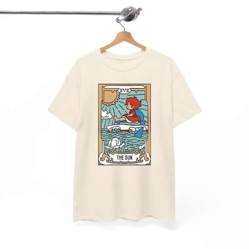 Ponyo Tarot Card Tshirt, Ponyo Tshirt, Studio Ghibli, Anime Shirt Hoodie, Sweatshirt | HypeDripTees.com