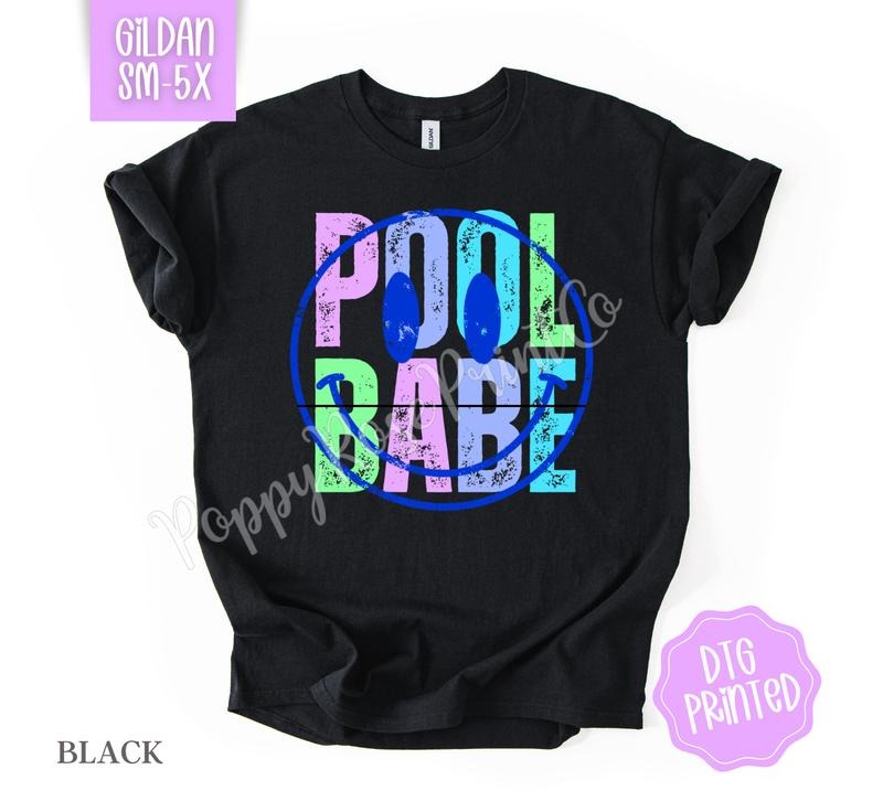 Pool Babe Gildan Tshirt , Summer Tee, Cute Women's Shirt, Gift For Her Hoodie, Sweatshirt | HypeDripTees.com