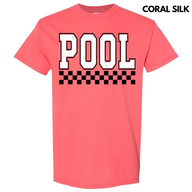 Pool Varsity Checkered Gildan Short Sleeve T-Shirt 'NLB' Hoodie, Sweatshirt | HypeDripTees.com