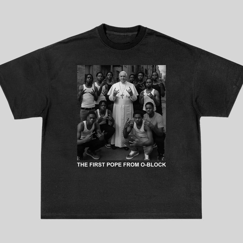 Pope From Oblock Shirt First American Pope, Pope Back to Da Hood Chicago Style Hoodie, Sweatshirt | HypeDripTees.com
