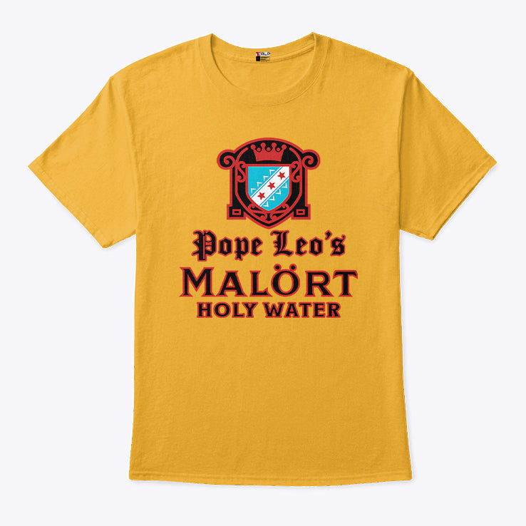 Pope Leo’s Malort Holy Water Shirt