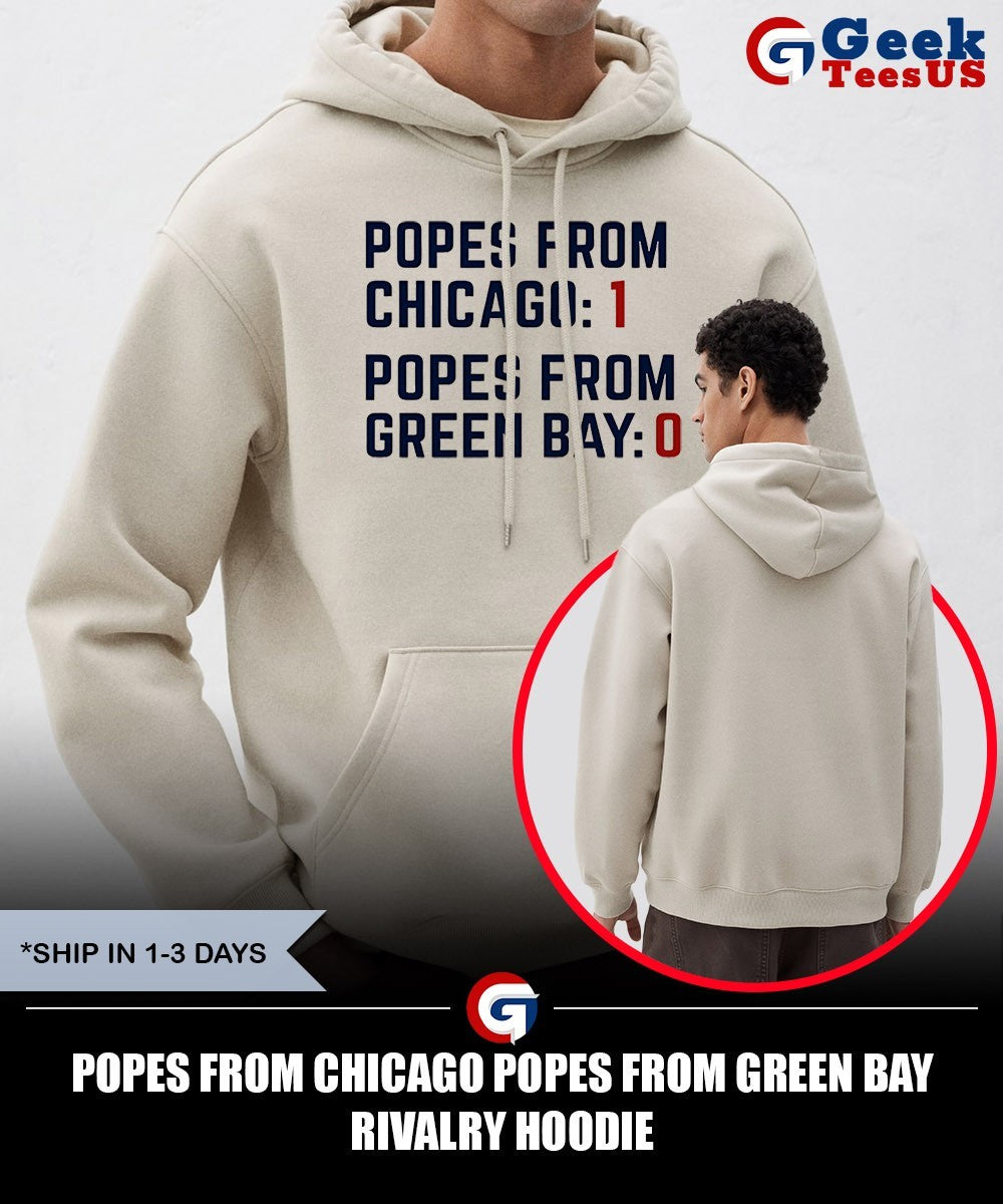 Popes from Chicago Popes from Green Bay rivalry shirt