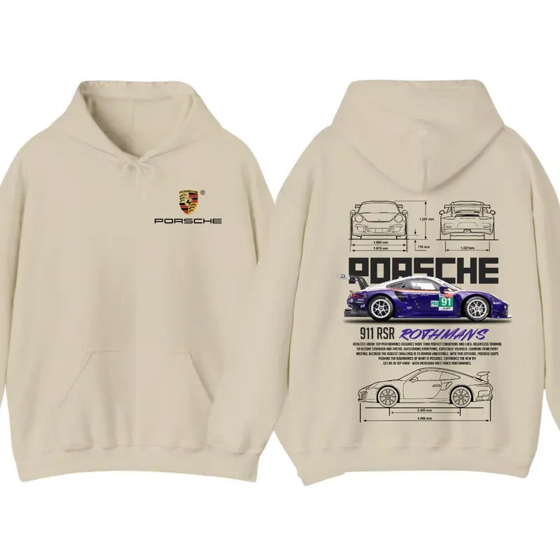 Porsche 911 GT3 RS Rothmans T-Shirt Sweatshirt Hoodie, Porsche 911 GT3 RS Hoodie For Men And Women, Unisex Hoodie