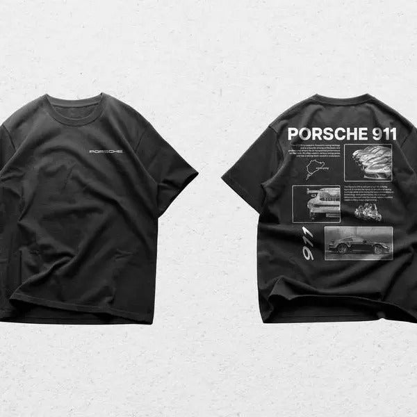 Porsche 911 Heritage Streetwear T-Shirt, Elevate Your Style with Comfort and Legendary Design Casual Cotton good shirts...