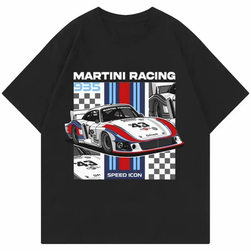 Porsche 935 Martini Racing T-Shirt, Car Enthusiast Shirt, Car Clothing Hoodie, Sweatshirt | HypeDripTees.com