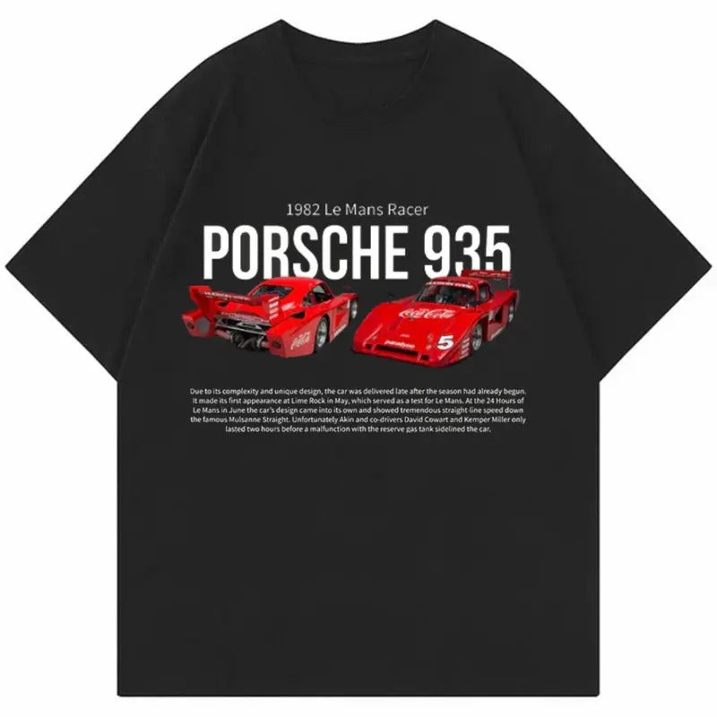 Porsche 935 Red T-shirt, Car Enthusiast Shirt, Car Clothing Hoodie, Sweatshirt | HypeDripTees.com