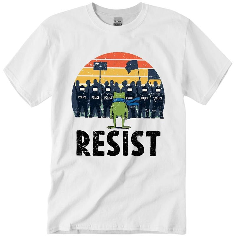 Portland Frog Protest Shirt, Anti ICE Shirt, Anti Fascism Shirt, Anti Trumpp Shirt, Vintage Activist Shirt, Resistance...