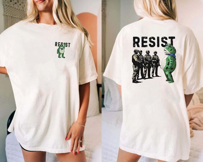 Portland Frog Resist 2 Side Shirt, Resist Frog 2 Side Shirt, Sweatshirt, Hoodie | HypeDripTees.com