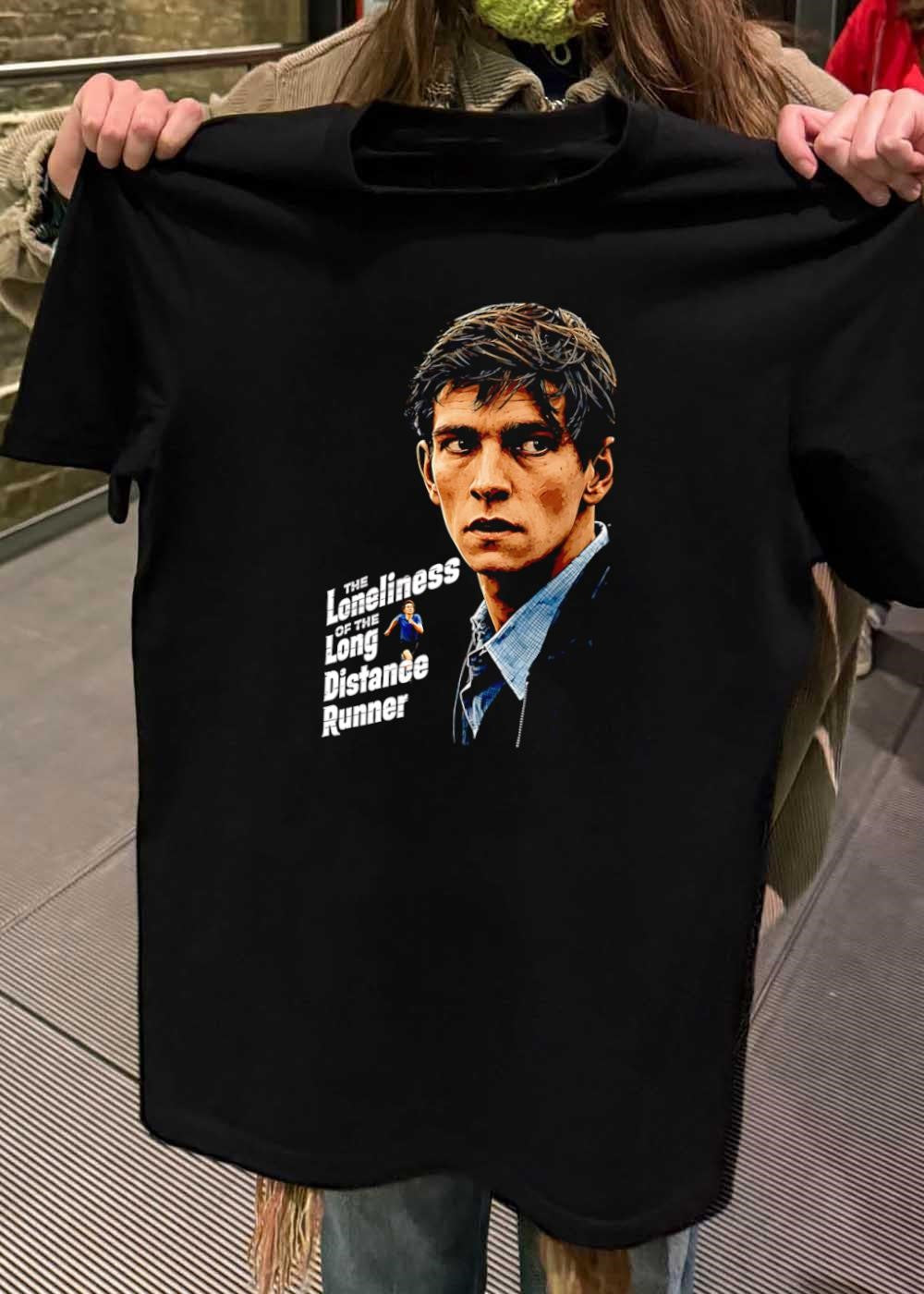 Portrait of a Young Man Running The Loneliness of the Long Distance Runner T-Shirt