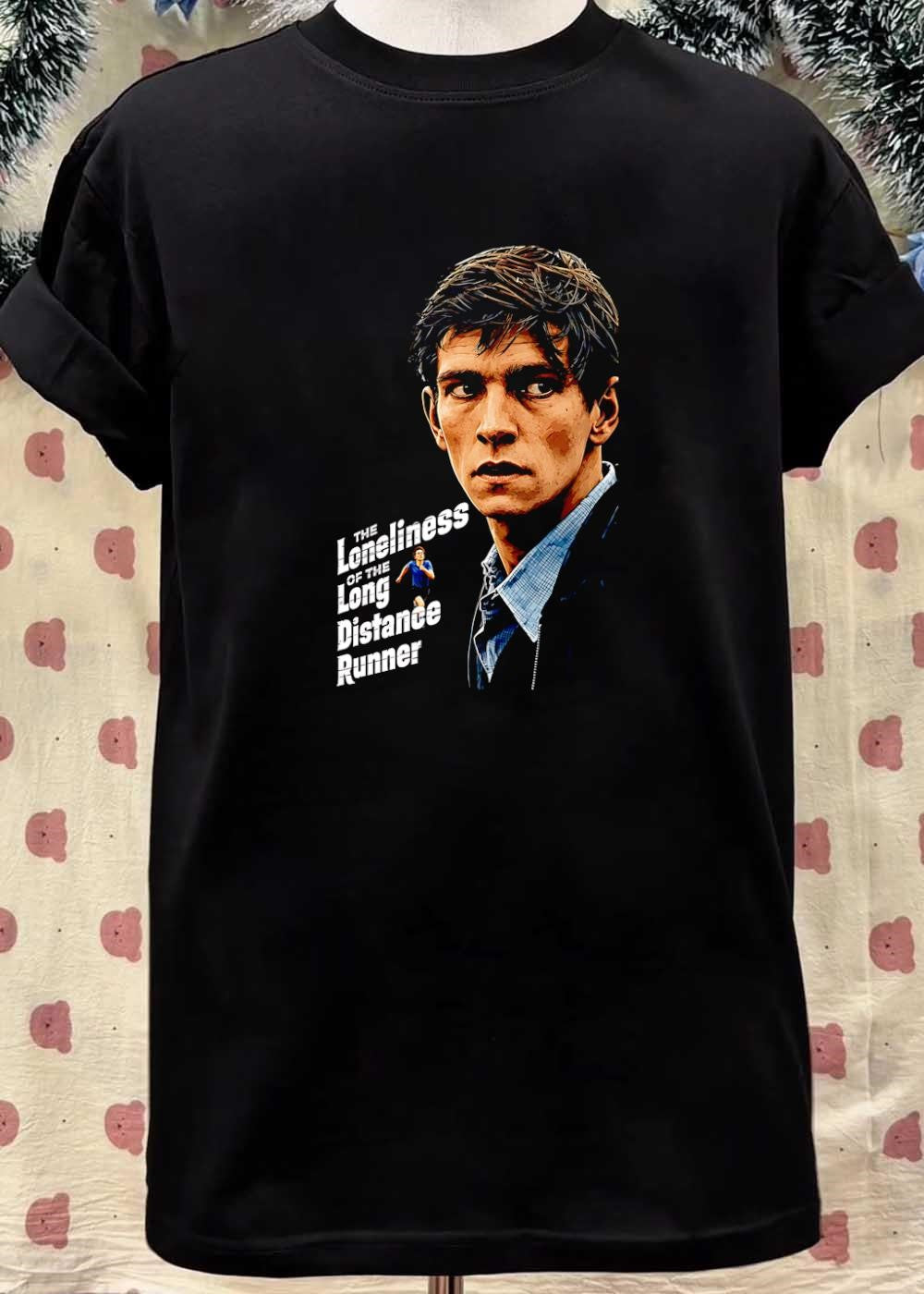Portrait of a Young Man Running The Loneliness of the Long Distance Runner T-Shirt
