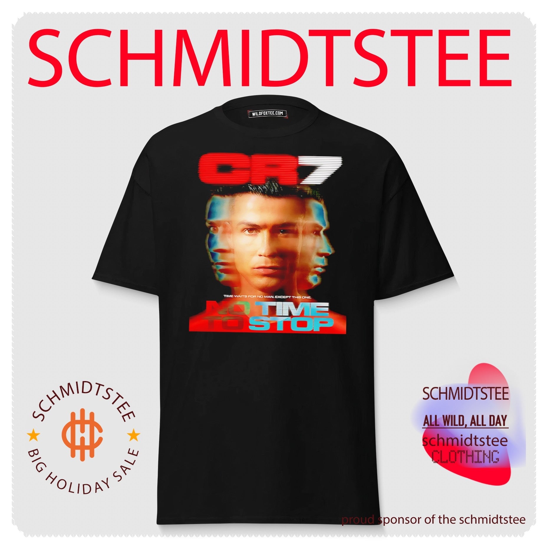 Portugal Cristiano Ronaldo CR7 time waits for no man except this one shirt