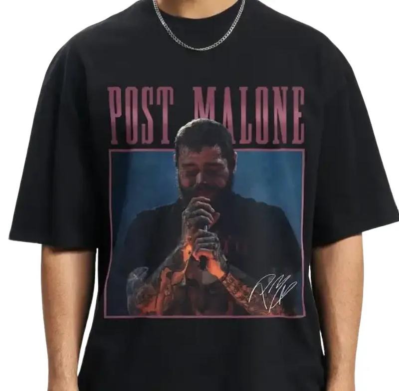 Post Malone Rap Tour Music Merch Tee Shirt Austin Album 90s Rapper Gift Concert Hoodie, Sweatshirt | HypeDripTees.com