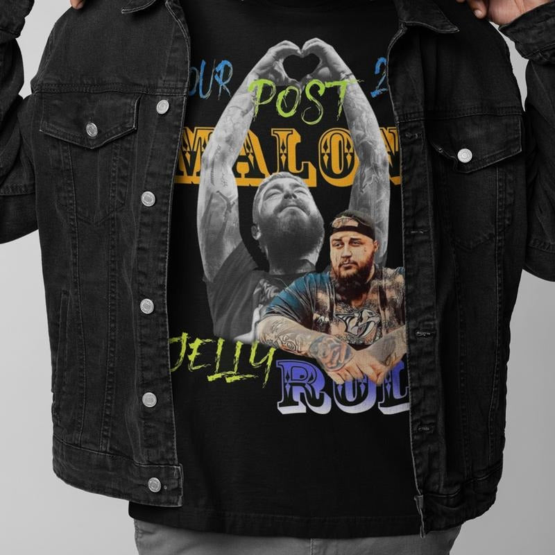 Post Rap 2025 Tour Shirt Jelly Edition Tee for Music Fans Hoodie, Sweatshirt | HypeDripTees.com
