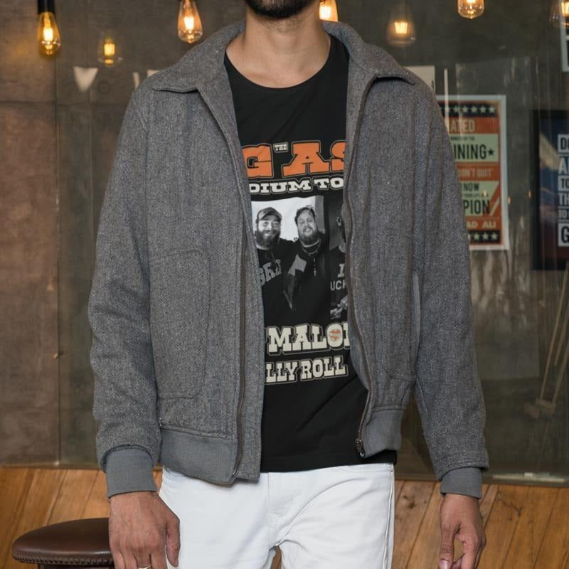 Post Roll Concert Tour T- Shirt Rapper Tee For Men Women Graphic Tee Cotton Menswear Hoodie, Sweatshirt | HypeDripTees.com