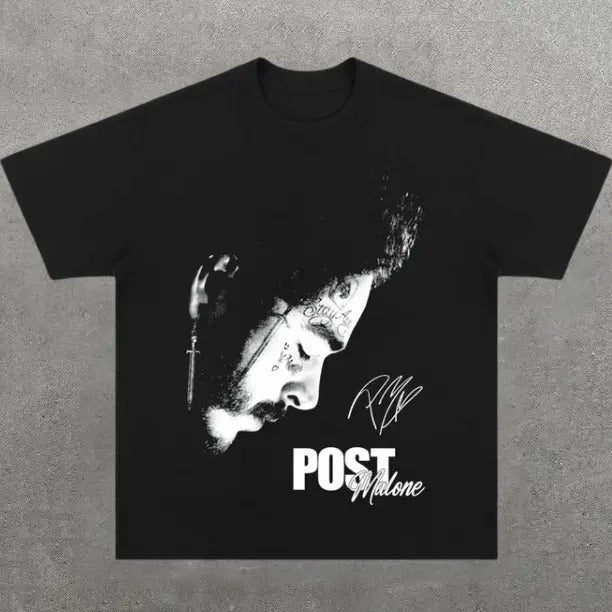 Post Style Malone T-Shirt, Music Rap Tee, Pop, Hip Hop, R&B, Y2k, Unisex T-Shirt, Gift For Men Women Womenswear Menswear...