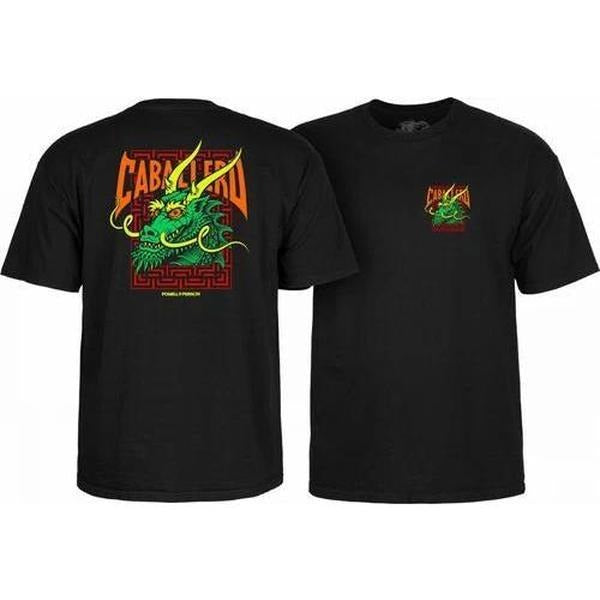 Powell Peralta Steve Caballero GREEN DRAGON AND BATS Skateboard T Shirt BLACK Hoodie, Sweatshirt | HypeDripTees.com
