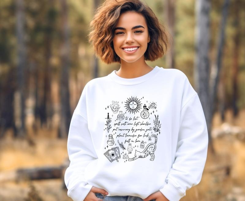 Pract magic inspired design Crewneck Sweatshirt T-Shirts, Hoodie | HypeDripTees.com