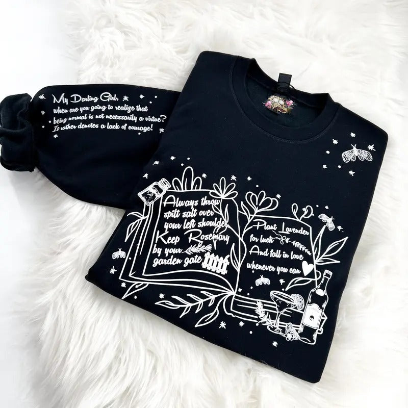 Practical Magic ~ Salt, Rosemary, Lavender & Love Sweatshirt Womenswear Comfy Tops T-Shirts, Hoodie | HypeDripTees.com
