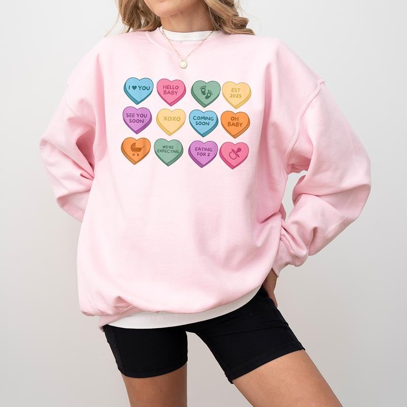Pregnancy Announcement Gift Valentine baby Reveal Valentine's Day Pregnancy Shirt Hoodie, Sweatshirt | HypeDripTees.com