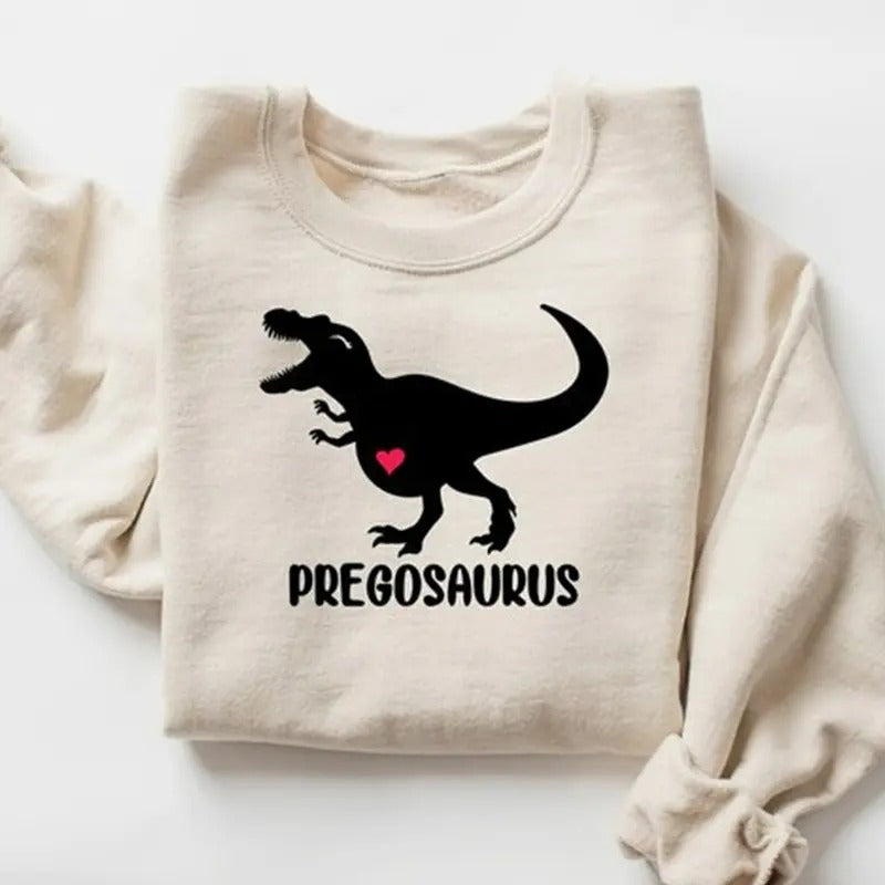 Pregnancy Announcement Shirt for Women, Funny Pregosaurus TShirt for Baby Shower, Funny Gift for Expecting Mom ,Shirt for...