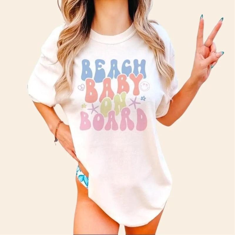 Pregnant Girl Summer Shirt - Funny Maternity Summer T-Shirt, Unisex Fit, 100% Cotton, Casual Short Sleeve, Vibrant Print,...
