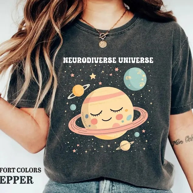 Premium  Autism Awareness Shirt Neurodiverse Universe Shirt Space Neurodiversity Shirt Sped Teacher Shirt Hoodie, Sweatshirt