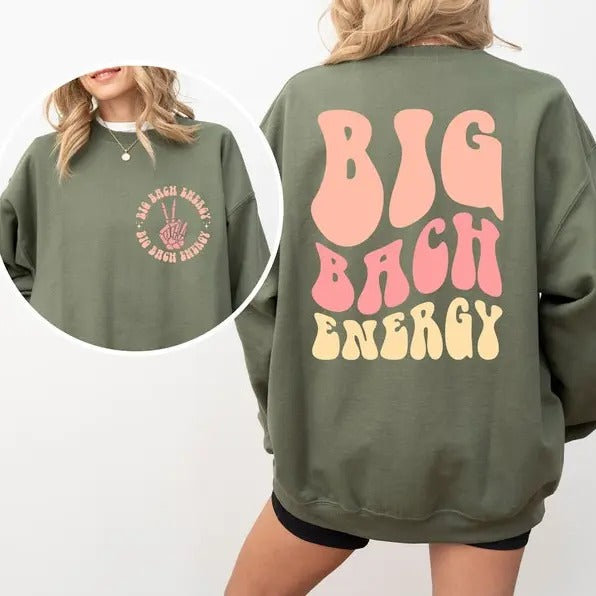Premium  Bachelorette Party Shirt, Big Bach Energy Sweatshirt, Big Bride Energy Sweater, Bridesmaids Shirts, Bachelorette...