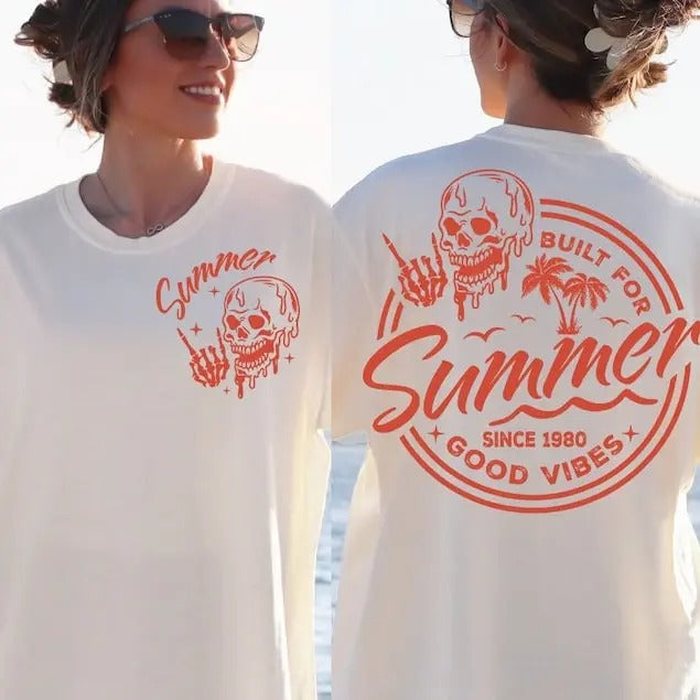 Premium  Built For Summer , Retro summer , Summer vibes  sweatshirt T-Shirts, Hoodie | HypeDripTees.com
