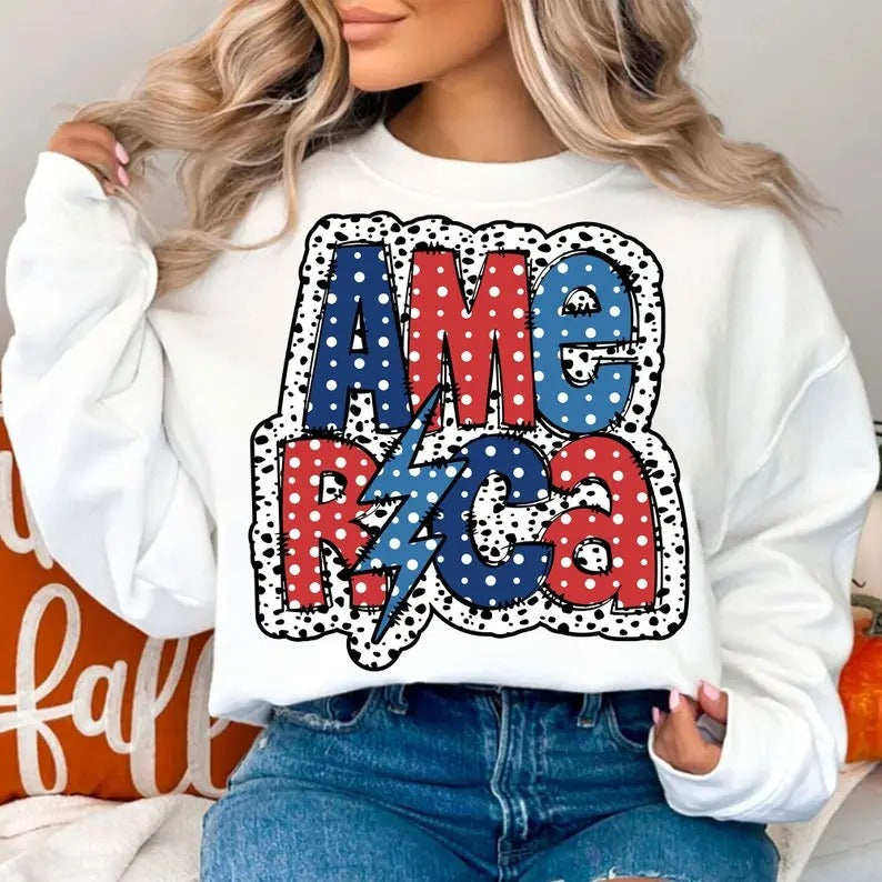 Premium  Dalmatian America July Png, Fourth Of July,America Shirt, Independence Day sweatshirt Hoodie | HypeDripTees.com