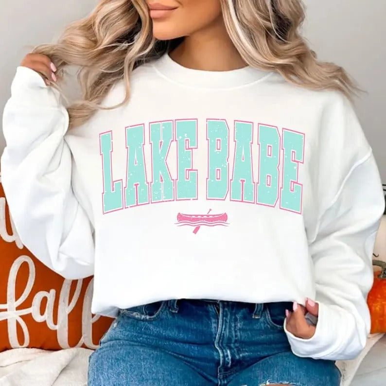 Premium  Lake Babe , Lake , Retro Summer , Summer  sweatshirt T-Shirts, Hoodie | HypeDripTees.com