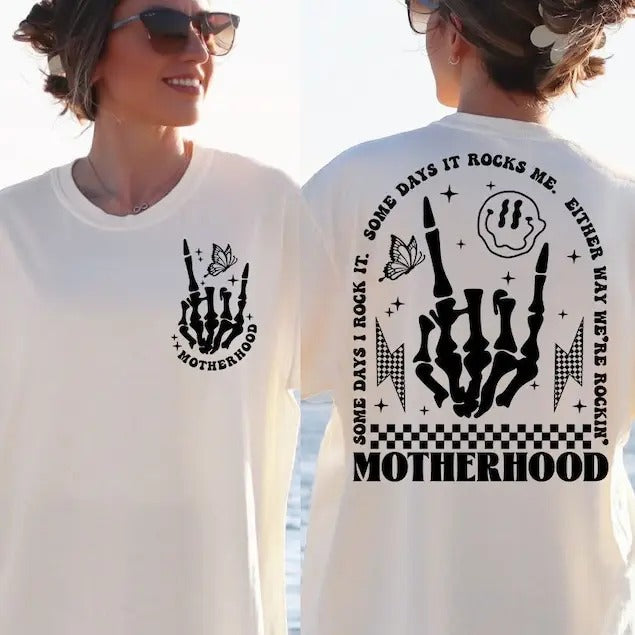 Premium  Motherhood some day I rock it, retro motherhood sweatshirt T-Shirts, Hoodie | HypeDripTees.com