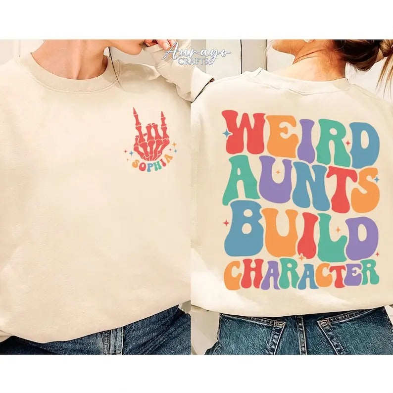 Premium  Personalized Aunt Shirt, Gift For Aunt Sweatshirt, Funny Aunt Shirt, Cool Aunt Gift