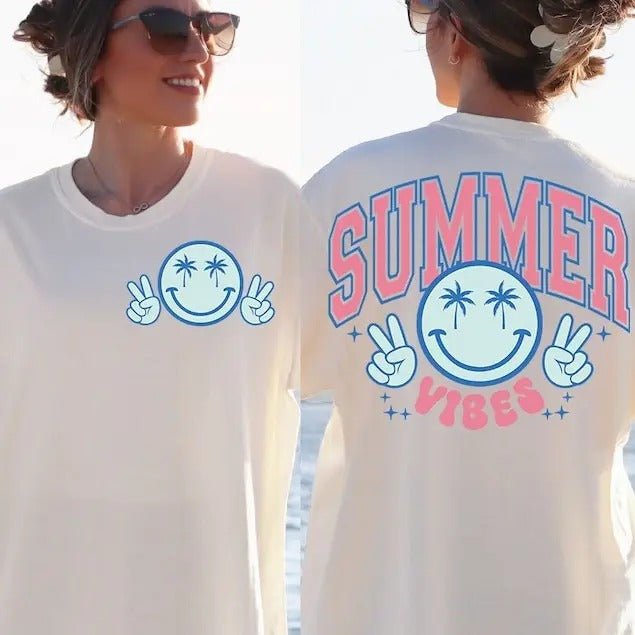 Premium  Retro Summer Vibes, Retro Summer, Groovy Summer Vibes, Summer sweatshirt T-Shirts, Hoodie | HypeDripTees.com