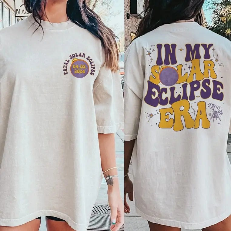 Premium  Solar Eclipse Shirt, In My Solar Eclipse Era Shirt, Eclipse Watching Squad Tee, Twice In A Lifetime, Total Solar...