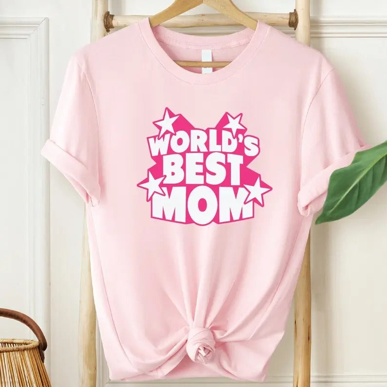 Premium  World's Best Mom Shirt, Mother's Day Shirt, Cute Mom Oversized Shirt, Gift for Mama, Mother's Day Gift Hoodie,...