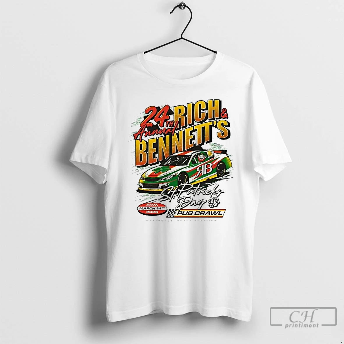 Premium 2026 Rich And Bennett Pub Crawl 24th Annual St Patrick S Day T Shirts Hoodie, Sweatshirt | HypeDripTees.com