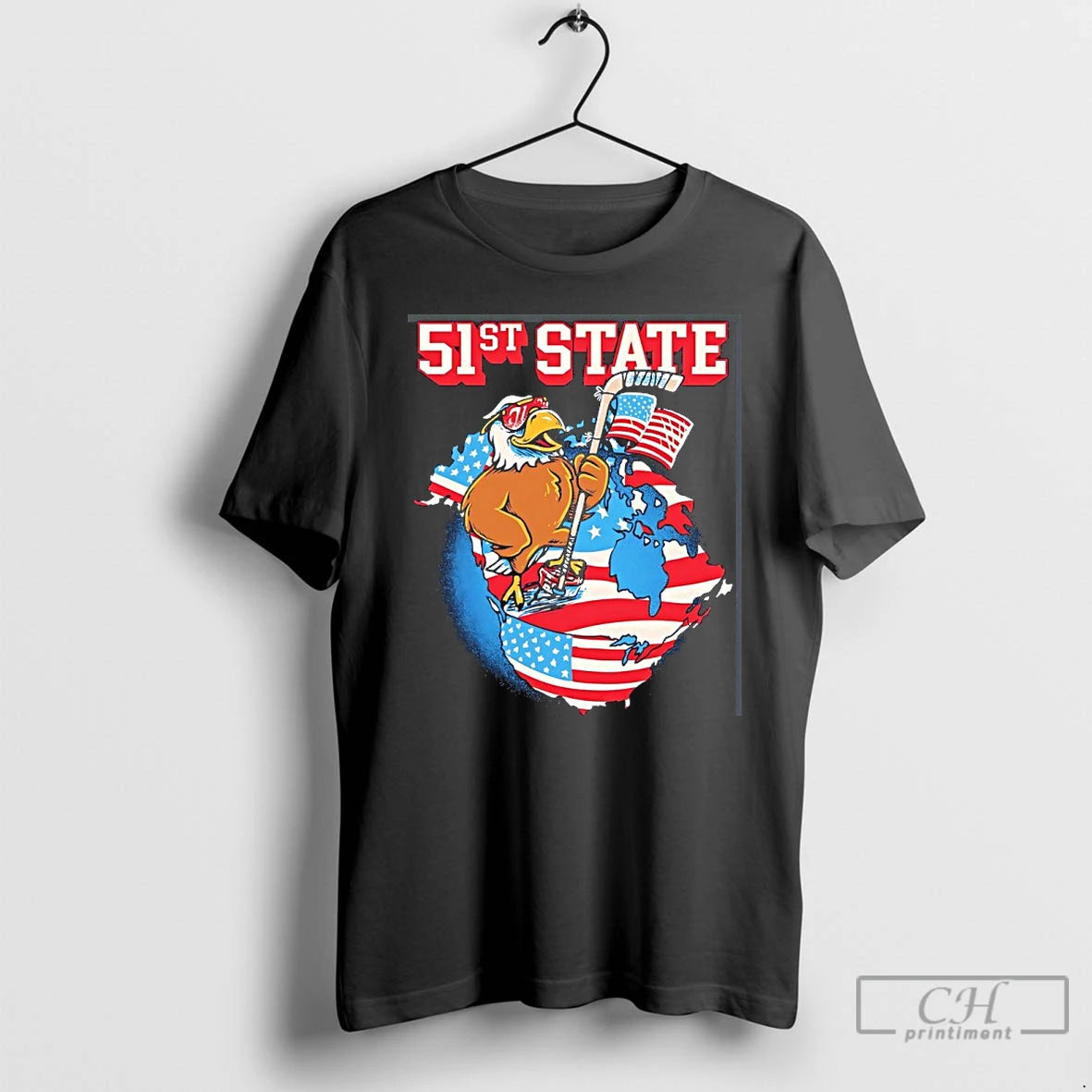 Premium 51st State Usa Hockey Champs Of The World Get Annexed Canada T Shirts Sweater Hoodie, Sweatshirt | HypeDripTees.com