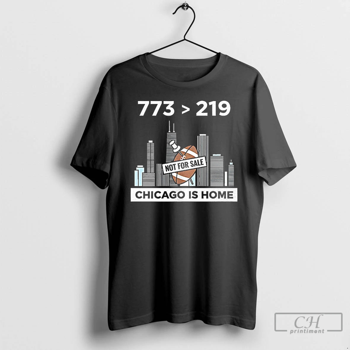 Premium 773 219 Chicago Is Home Not Indiana Football T-Shirts, Hoodie, Sweatshirt | HypeDripTees.com