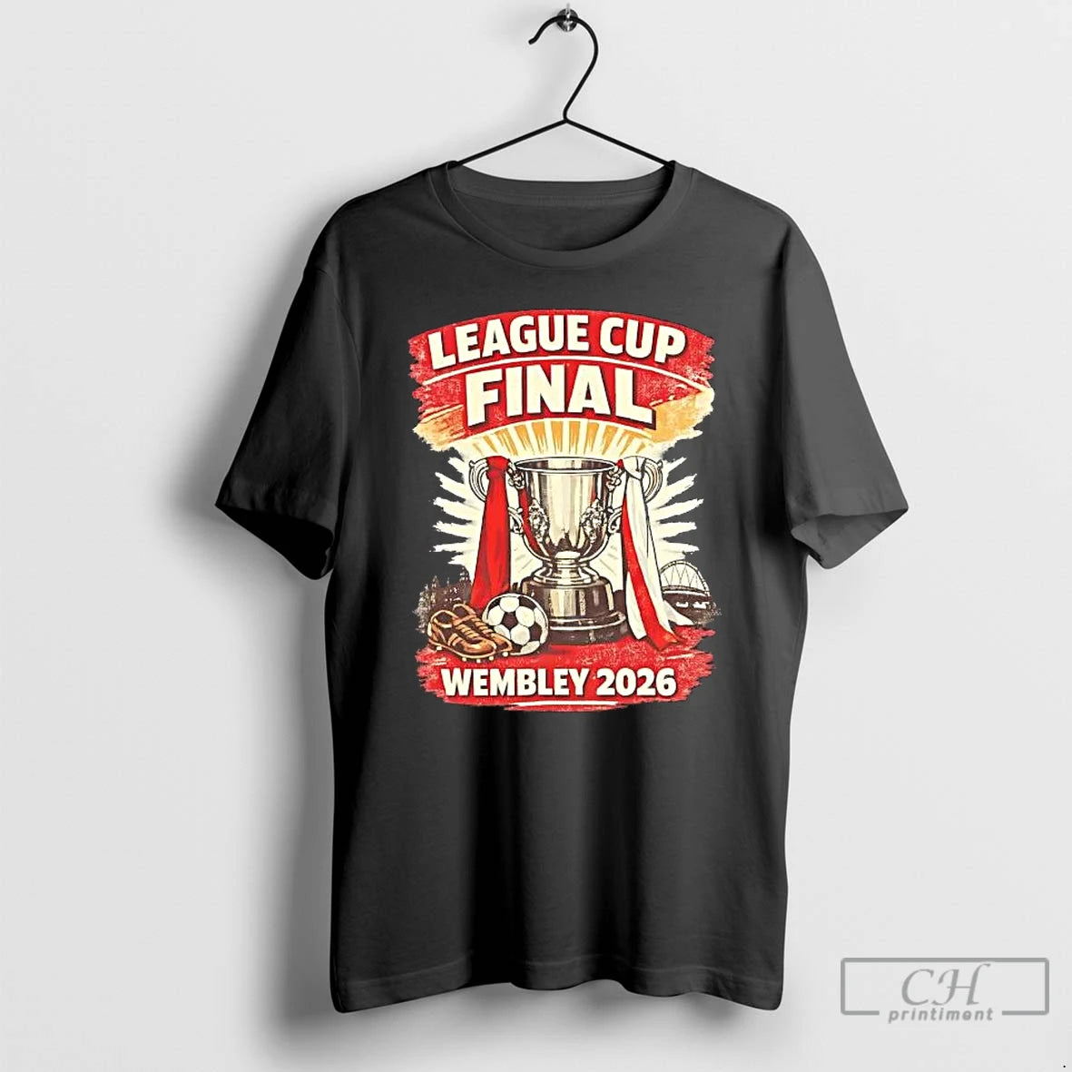 Premium Arsenal League Cup Final Wembley 2026 T-Shirts, Hoodie, Sweatshirt | HypeDripTees.com
