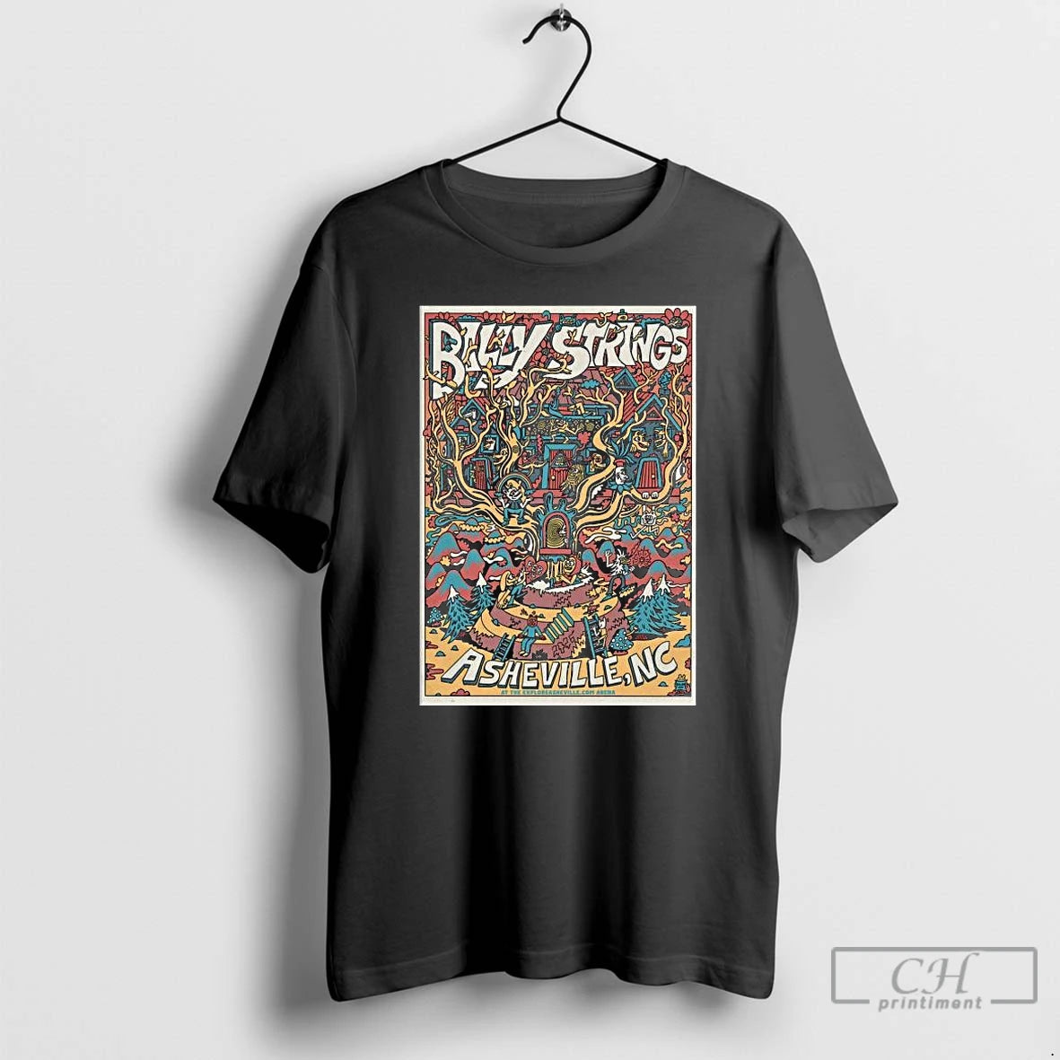 Premium Billy Strings Asheville Nc February 14 2026 T-Shirts, Hoodie, Sweatshirt | HypeDripTees.com