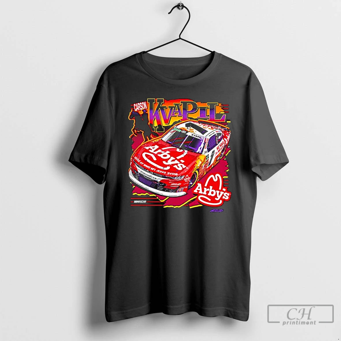 Premium Carson Kvapil Jr Motorsports Team Apparel Black Arbys T-Shirts, Hoodie, Sweatshirt | HypeDripTees.com