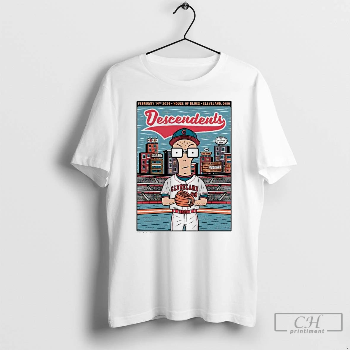 Premium Cleveland Guardians 99 Descendents House Of Blues At Cleveland Ohio T-Shirts, Hoodie, Sweatshirt | HypeDripTees.com